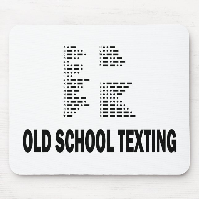 Old School Texting Mouse Pad (Front)