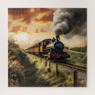 Old-School Train Jigsaw Puzzle