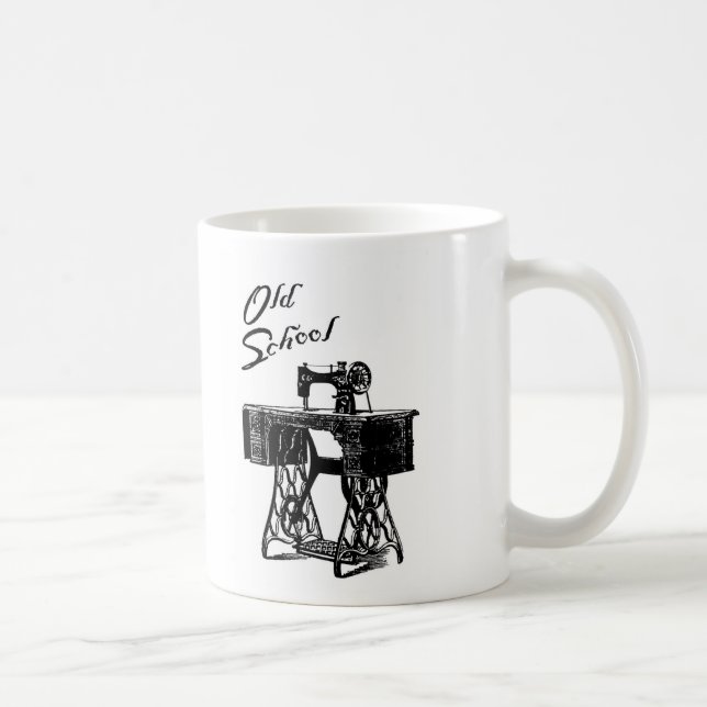 Old School Treadle Sewing Machine Mug (Right)