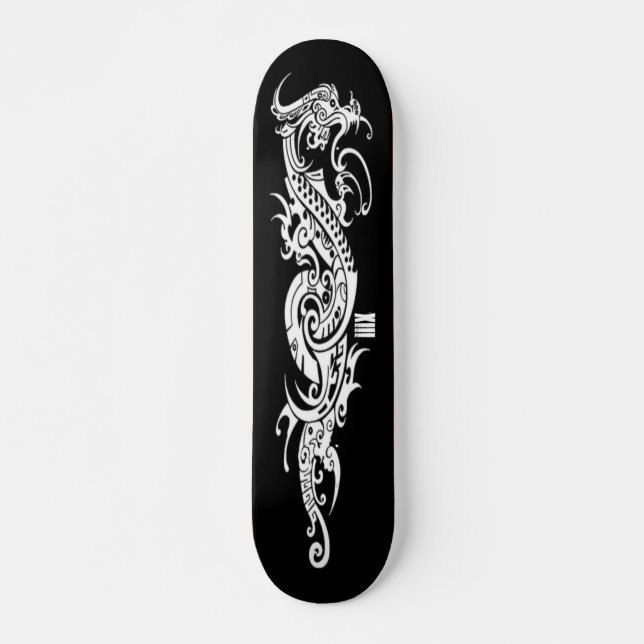 Old School Tribal Dragon XIII Deck Skateboard (Front)