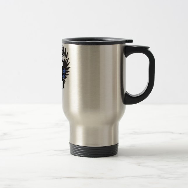 Old School Trucker Travel Mug (Right)