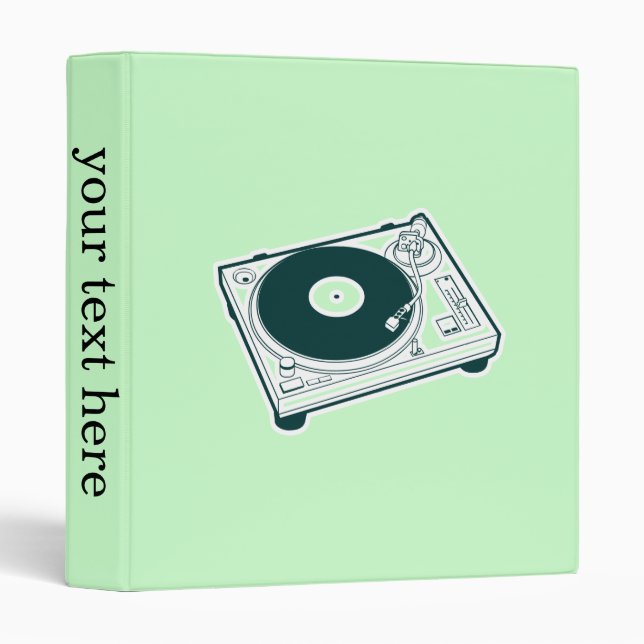 Old School Turntable Binder (Front/Spine)