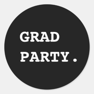 Old School Typewriter Graduation Sticker Label