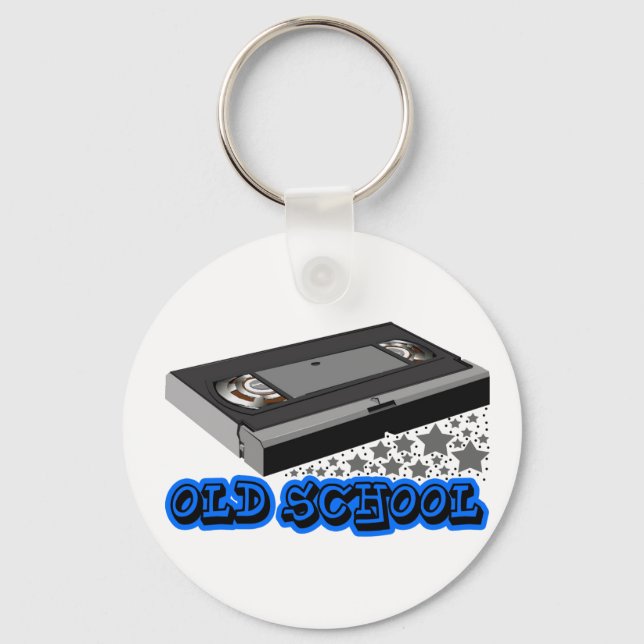 Old School vhs Keychain (Front)