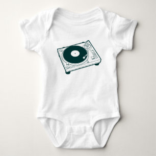 Old School Wax / Turntable Baby Bodysuit