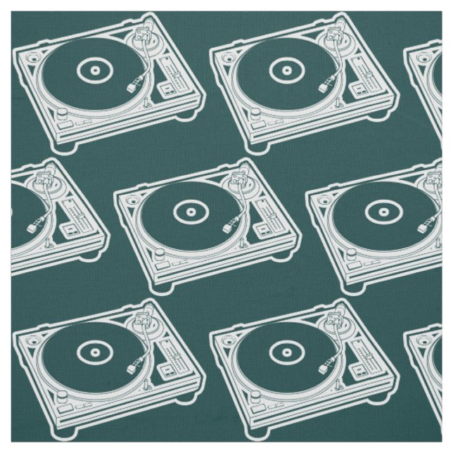Old School Wax (Vinyl) Turntable Fabric (Swatch)