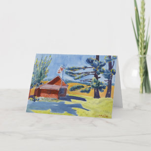 Old Schoolhouse, Ryders George Luks Card