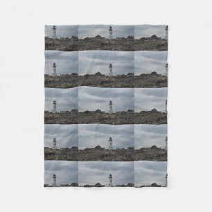Old Scituate Lighthouse Fleece Blanket