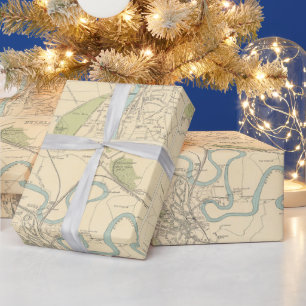 Old Scotland Cities Map (1912) Wrapping Paper