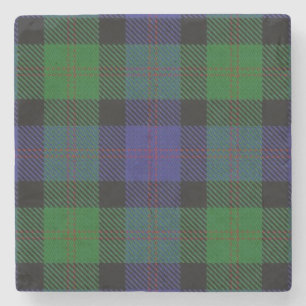Old Scots Tavern Clan Blair Tartan Stone Coaster