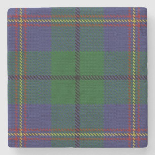 Old Scots Tavern Clan Carmichael Tartan Stone Coaster