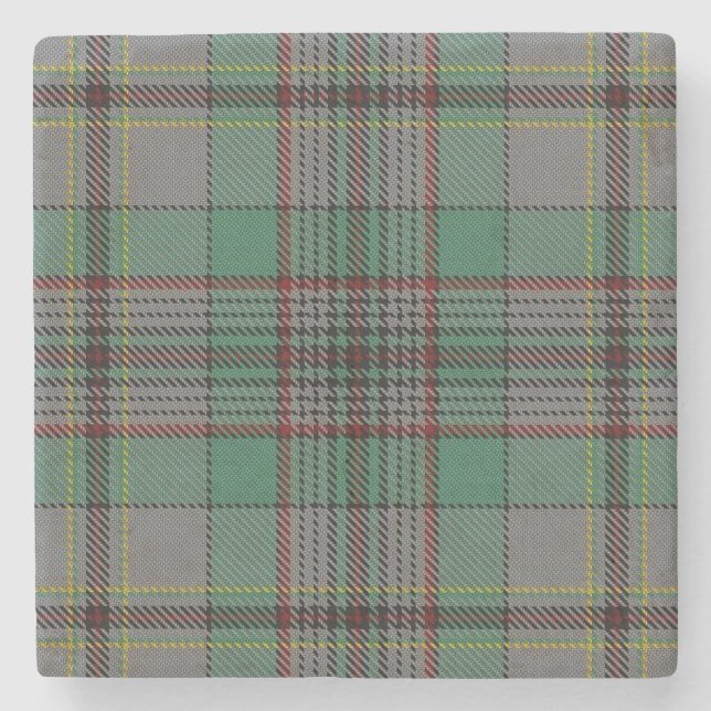Old Scots Tavern Clan Craig Tartan Stone Coaster (Front)