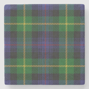 Old Scots Tavern Clan Farquharson Tartan Stone Coaster