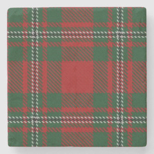 Old Scots Tavern Clan Gregor MacGregor Tartan Stone Coaster