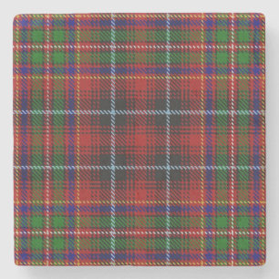 Old Scots Tavern Clan Innes Tartan Stone Coaster