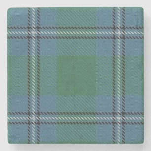 Old Scots Tavern Clan Irvine Irwin Tartan Stone Coaster