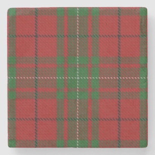 Old Scots Tavern Clan MacAulay Tartan Stone Coaster
