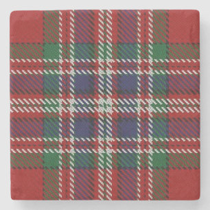 Old Scots Tavern Clan MacFarlane Tartan Stone Coaster