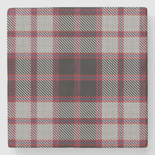 Old Scots Tavern Clan MacPherson Tartan Stone Coaster