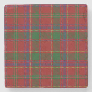 Old Scots Tavern Clan Munro Tartan Stone Coaster