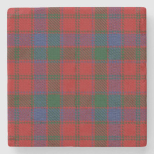 Old Scots Tavern Clan Robertson Tartan Stone Coaster