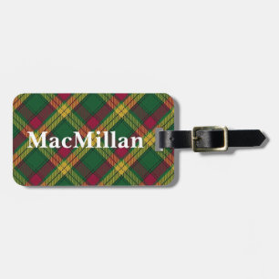 Old Scotsman Clan MacMillan Tartan Luggage Tag