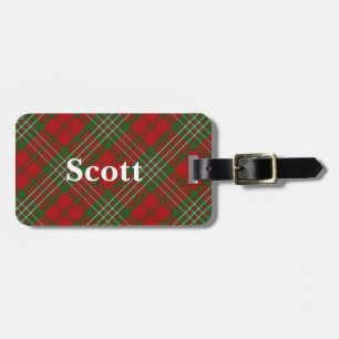 Old Scotsman Clan Scott Tartan Luggage Tag