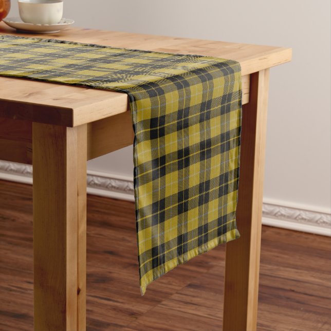 Old Scottish Clan Barclay Dress Tartan Plaid Short Table Runner (In Situ)