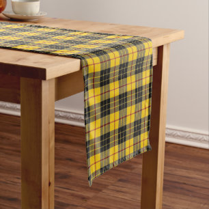 Old Scottish Clan MacLeod of Lewis Tartan Plaid Short Table Runner