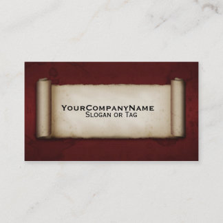 Old Scroll Business Card
