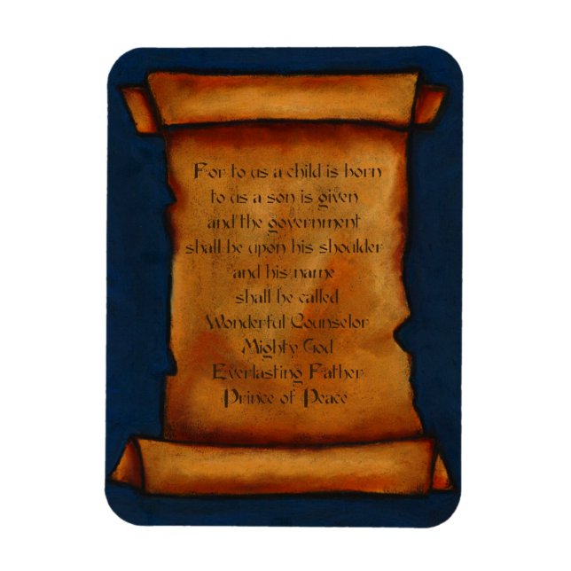 Old Scroll: Scripture, Bible Verse: Isaiah Magnet (Vertical)
