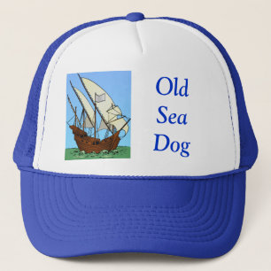 Old Sea Dog & Pirate Trucker Hat