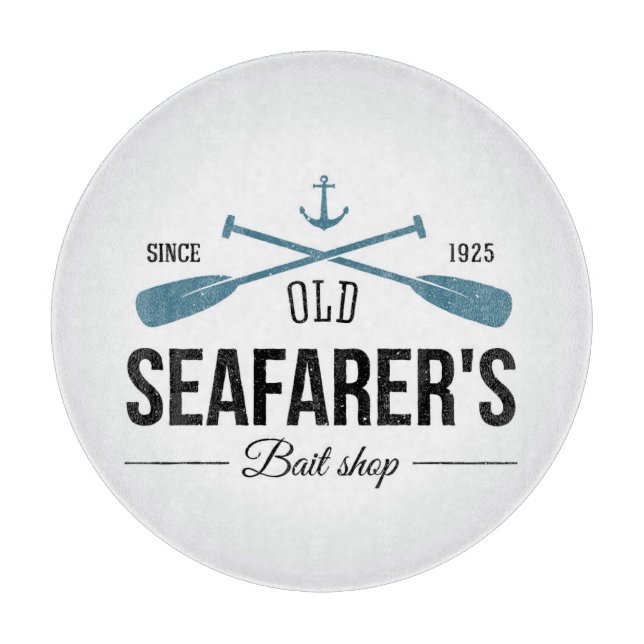 Old Seafarers Bait Shop Cutting Board (Front)