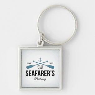 Old Seafarers Bait Shop Keychain