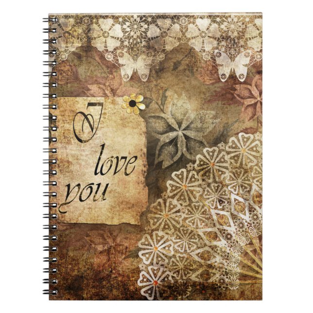 Old shabby paper notebook (Front)