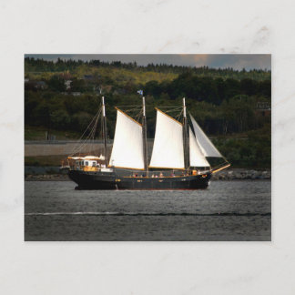 Old ship postcard