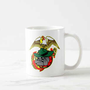 Old Skool Eagle Bulldog Anchor Coffee Mug