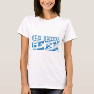 OLD SKOOL GEEK 80s computer design T-Shirt