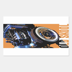 Old Skool Hot Rod. Sticker