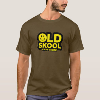 Old Skool - I Was There! Acid Rave - Brown T-Shirt