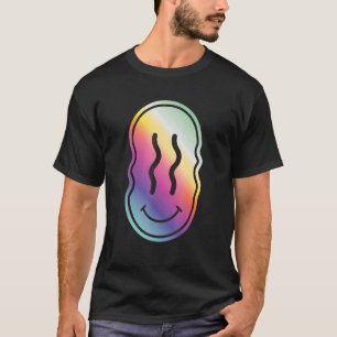 Old Skool Raver OldSkool Raving Rainbow Face Rave T-Shirt