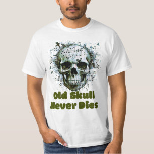 Old Skull Never Dies, Music Note Skull T-Shirt