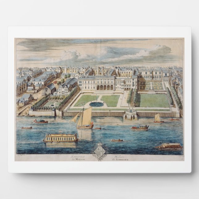 Old Somerset House on the Strand, engraved by Jean Plaque (Front)