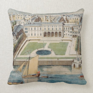 Old Somerset House on the Strand, engraved by Jean Throw Pillow