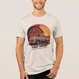 Old Soul – Classic Pickup Spirit Vintage T-Shirt Tri-Blend Shirt