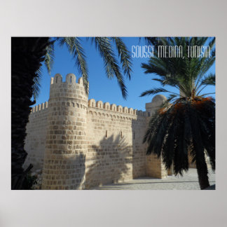 Old Sousse Town Medina Street Scene Tunisia Poster