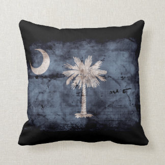Old South Carolina Flag; Throw Pillow