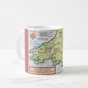 Old South Wales Map Coffee Mug