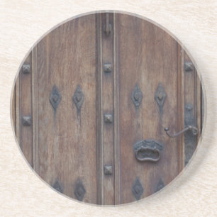 Old Spanish Wooden Door with Bolts Coaster