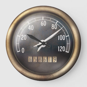 Old Speedometer Wall Clock